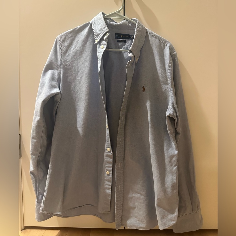 Ralph Lauren Custom Fit Blue Shirt